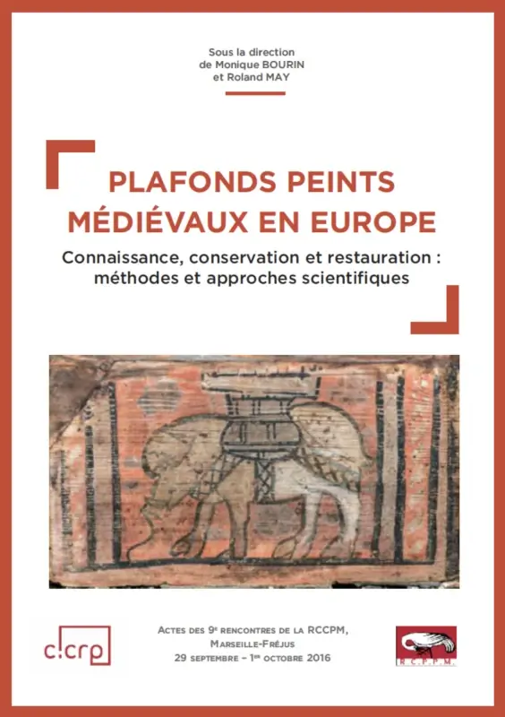 Image de couverture du livre : plafonds peints medievaux en europe